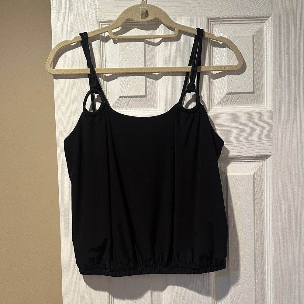 Express Black Strappy Top